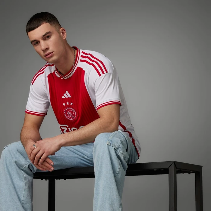 adidas Ajax 2023/2024 Heimtrikot white/bold red (Herren)