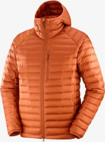 Salomon Elixir Micro Down Hooded Funktionsjacke baked clay (Herren)