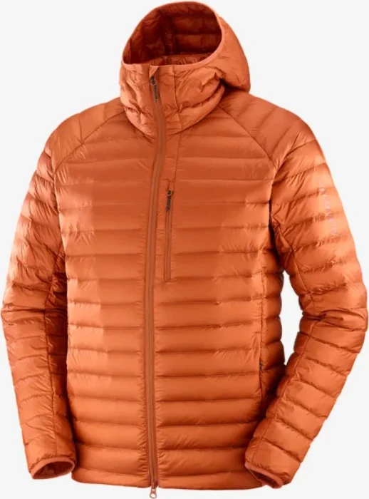 Salomon Elixir Micro Down Hooded Funktionsjacke baked clay (Herren)