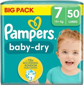 Pampers Baby-Dry Gr.7 Einwegwindel, 15+kg, 50 Stück