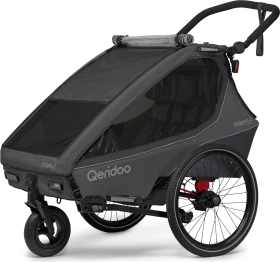 Qeridoo Kidgoo 2 Lite Fahrradanhänger steel grey (Modell 2026)