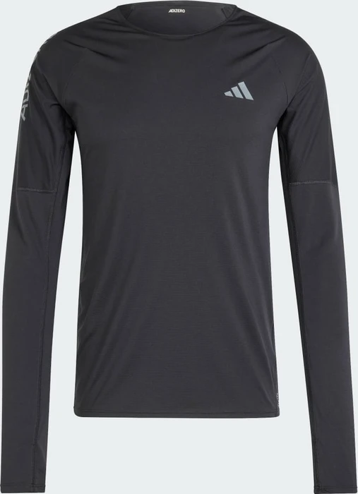adidas Adizero Running Laufshirt langarm black/grey six (Herren)