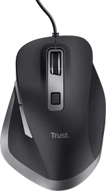 Trust Fyda Wired Comfort Mouse schwarz, ECO zertifiziert, USB