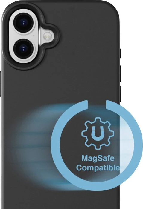 4smarts Silicone Case Cupertino MagSafe für Apple iPhone 16 schwarz