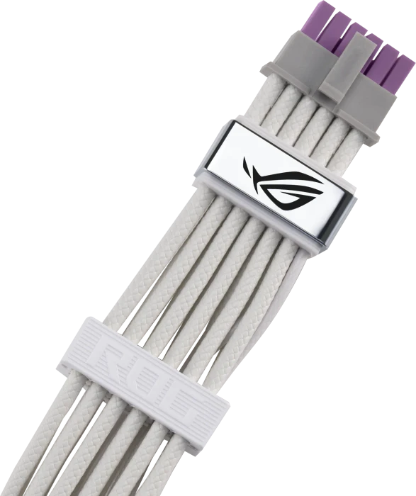 ASUS ROG Equalizer PCIe 5.1 600W 12V-2x6 GPU Power Cable, weiß, 75cm