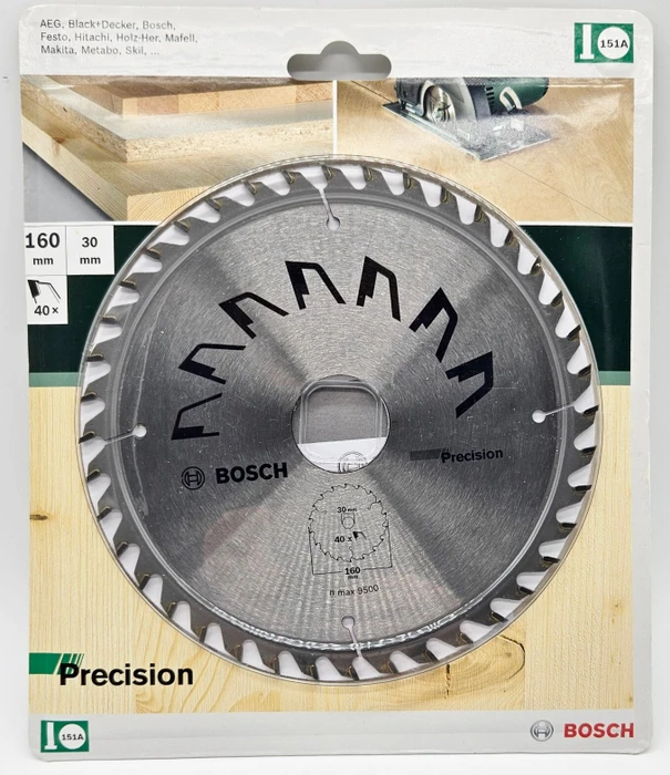 Bosch DIY Precision Kreissägeblatt 40Z, 160x2.5x30mm, 1 Stück