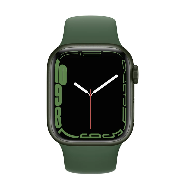 Apple Watch Series 7 (GPS) 41mm Aluminium grün mit Sportarmband Klee