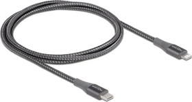 DeLOCK Daten- und Ladekabel, USB-C [Stecker] auf Lightning [Stecker], Adapterkabel, 1m (86631)