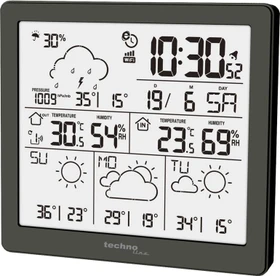 technoline WD 2200 Funkwetterstation schwarz, digital