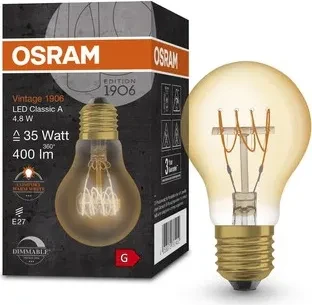 Osram Ledvance Filament LED Vintage 1906 Clas P 35 4.8W/822 E14