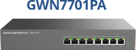 Grandstream GWN7700 Series Rackmount Gigabit Switch, 8x RJ-45, 145W PoE+ (GWN7701PA)