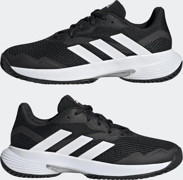 adidas Courtjam Control core black/cloud white/silver metallic (Damen)