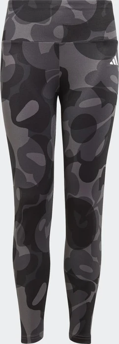 adidas Essentials Aeroready Seasonal Print High-Waist Hose 7/8 black/grey five (Junior)