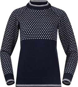 Bergans Alvdal Wool Strickpullover navy blue/vanilla white (Damen)