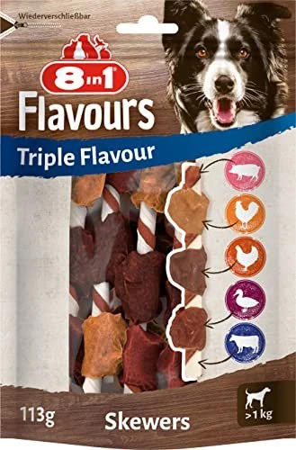 8in1 Delights Skewers Triple Flavour, 6 Stück
