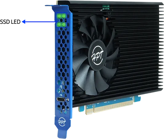 HighPoint Rocket 1604L NVMe Retimer AIC Controller, PCIe 5.0 x16