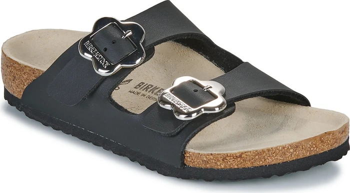 Birkenstock Arizona Flower Buckle schwarz (Junior)
