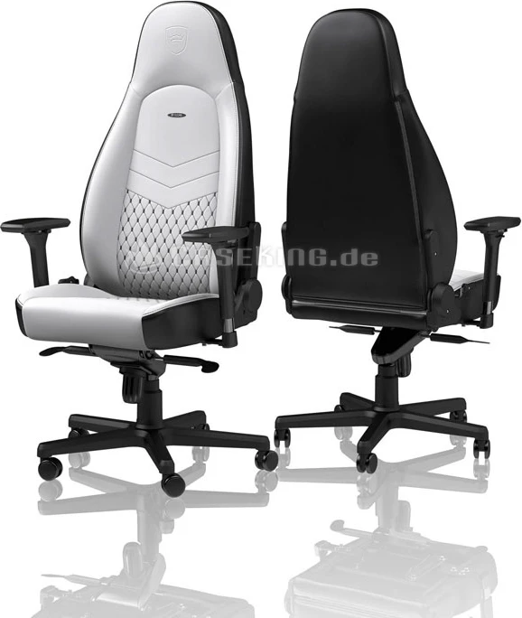 noblechairs Icon Gamingstuhl, weiß/schwarz