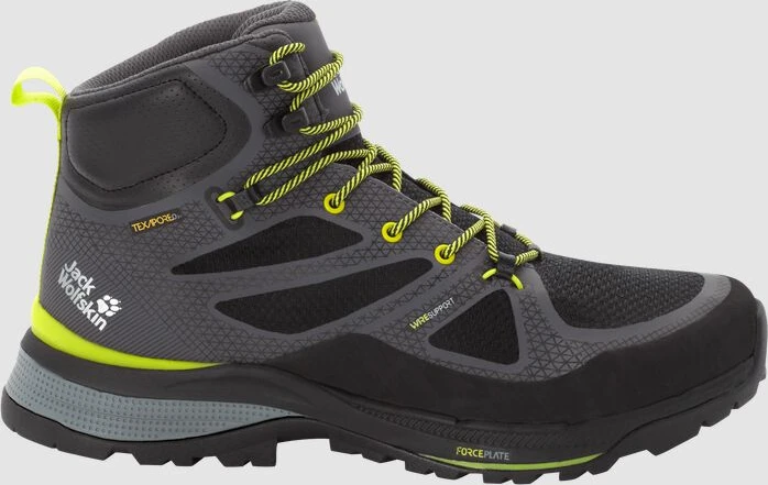 Jack Wolfskin Force Striker Mid dark grey/lime (Herren)