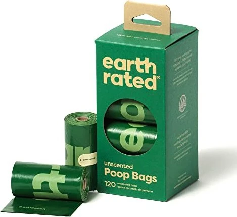 Earth Rated Hundekotbeutel Nachfüllrollen, parfümfrei, 120 Stück