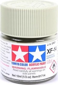 Tamiya Acrylic Paint XF-14 jap. army grey, 10ml