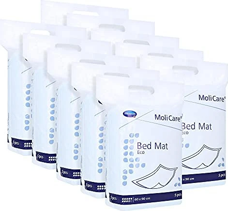 Hartmann MoliCare Bed Mat Eco 9 Tropfen Bettschutzeinlage, 60x90cm, 50 Stück