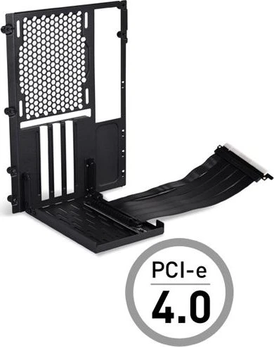 Lian Li Riser Card, inkl. PCI-Slot Blende für PC-O11 Dynamic Mini, gewinkelt, PCIe 4.0, 200mm, schwarz