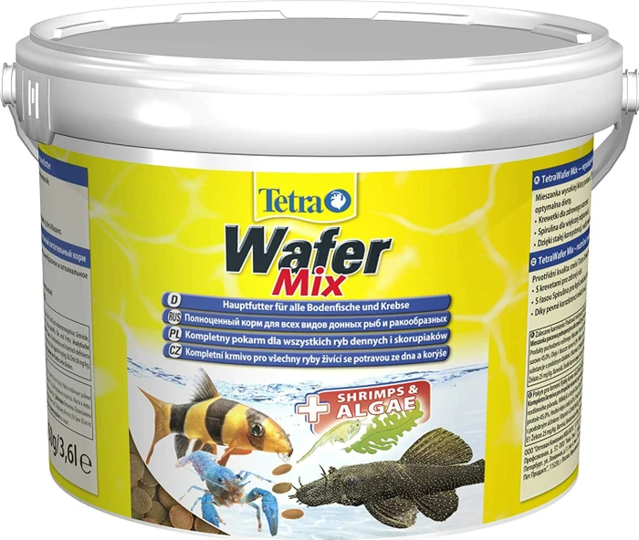 Tetra Wafer Mix Hauptfutter für Bodenfische und Krebse, 1.85kg, 3.60l