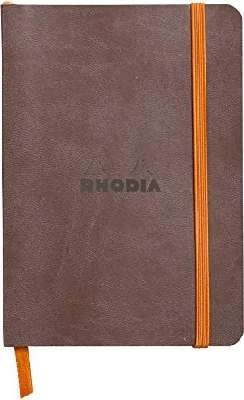 Rhodia Rhodiarama Notizbuch, A6, liniert, Softcover, chocolate, 72 Blatt