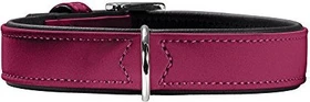 Hunter Softie Hundehalsband, Kunstleder, samtig, pflegeleicht, 45 S-M
