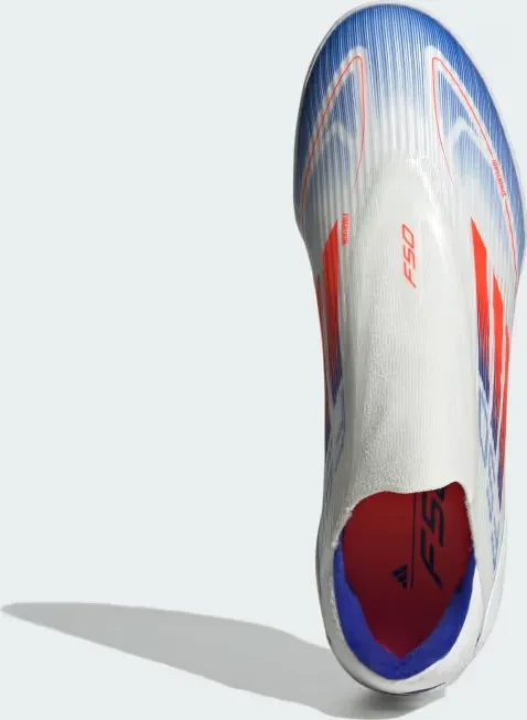adidas F50 League Laceless TF cloud white/solar red/lucid blue (Herren)