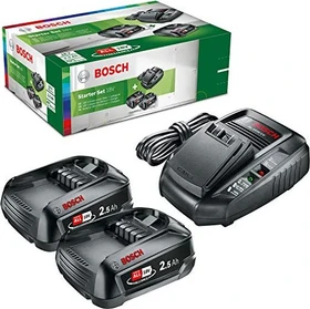 Bosch DIY Starterset 18V, 2.5Ah, Li-Ionen, 2 Akkus [5.0Ah] [90Wh]