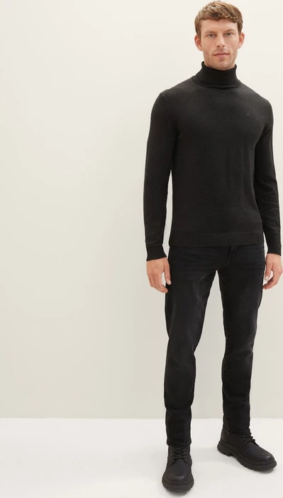 Tom Tailor Josh Regular Slim Jeans Jeans used dark stone black denim (Herren)