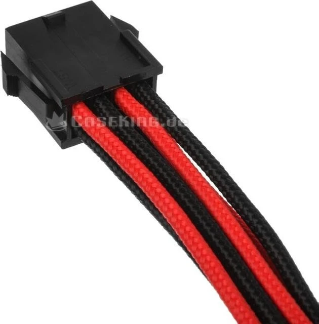 Phanteks Verlängerungskabel Kit für Netzteile, schwarz/rot, 500mm