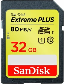 SanDisk Extreme PLUS R80/W60 32GB, UHS-I, Class 10