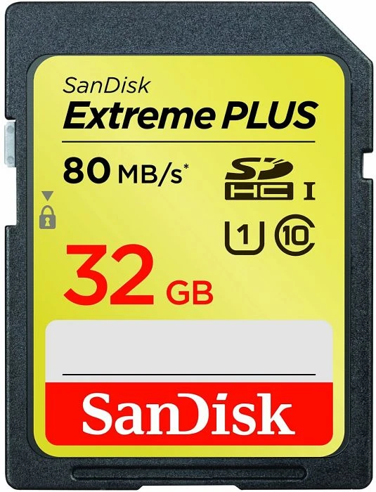 SanDisk Extreme / Extreme Plus, SD UHS-I, Rev-S