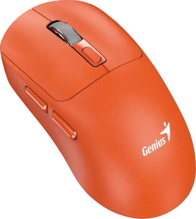 Genius NX-8260S BT Wireless Fast-Charging Rechargeable Silent Mouse, orange, USB/Bluetooth
