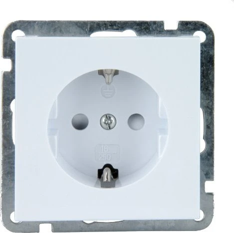 uniTEC MELBOURNE Serie 702 Steckdose mit Kindersicherung, ultraweiß