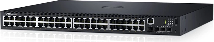 Dell EMC Networking N Series PowerSwitch N1500 Rackmount Gigabit Managed Switch, 48x RJ-45, 4x SFP+, 570W PoE+