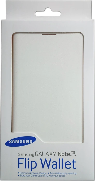 Samsung EF-WN900BW Flip Wallet für Galaxy Note 3 weiß