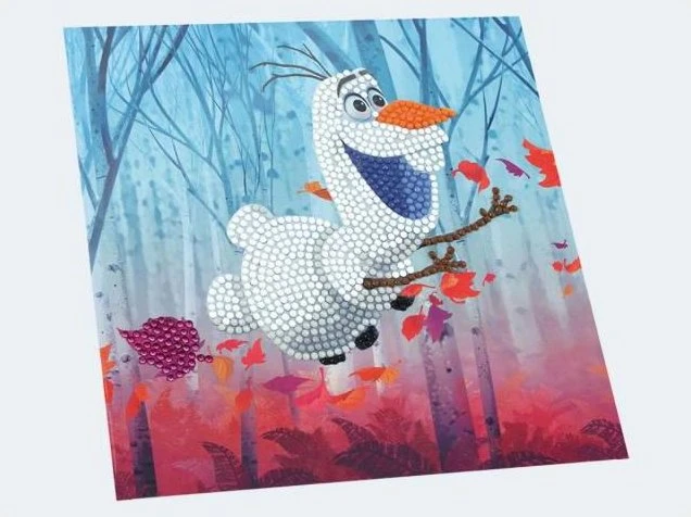 Craft Buddy Crystal Art Card Kit Floating Olaf