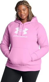 Under Armour Rival Fleece Logo Hoodie stellar pink/white (Damen)