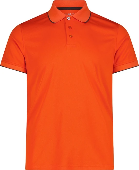 CMP Einfarbiges Pique Poloshirt kurzarm orange (Herren)