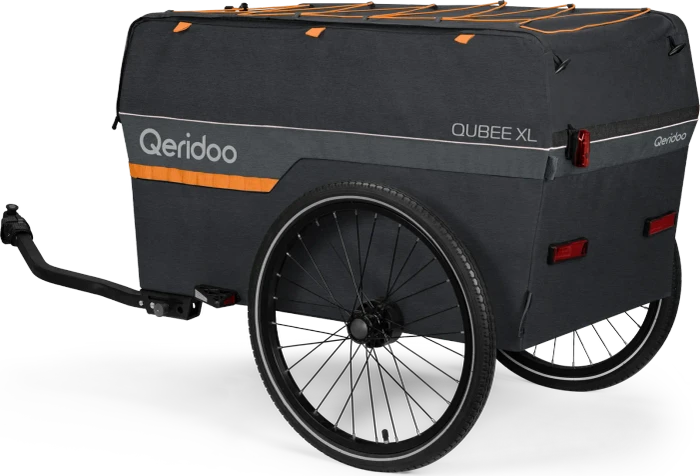 Qeridoo Qubee XL Fahrradanhänger grau (Modell 2023)