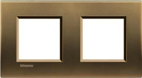 Bticino Livinglight Abdeckrahmen 2-fach, bronze