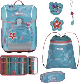 Scout Neo Exklusiv Safety Light Aloha Schultaschen-Set, 4-tlg.