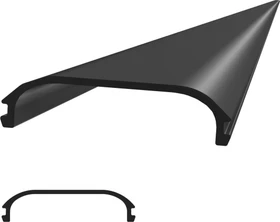 SL Rack Fassadensystem Abdeckprofil 4575mm schwarz eloxiert