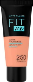 Maybelline Fit Me Matte & Poreless Foundation 250 sun beige, 30ml