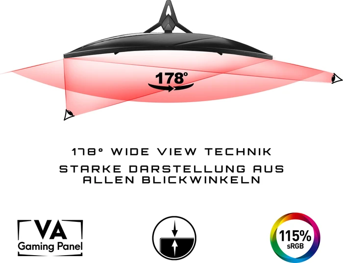 MSI Optix MAG241CVA, 2 Jahre Garantie, 23.6"