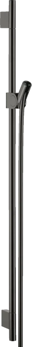 Hansgrohe Axor Uno Brausestange 90cm mit Brauseschlauch 160cm polished black chrome